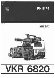 Philips VKR 6820 manual. Camera Instructions.